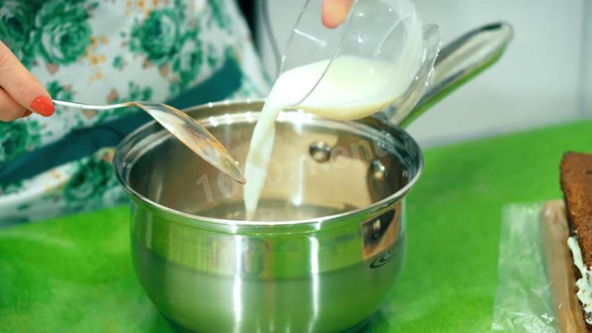 Шаг 27 приготовления Черёмуховый торт со сметанным кремом