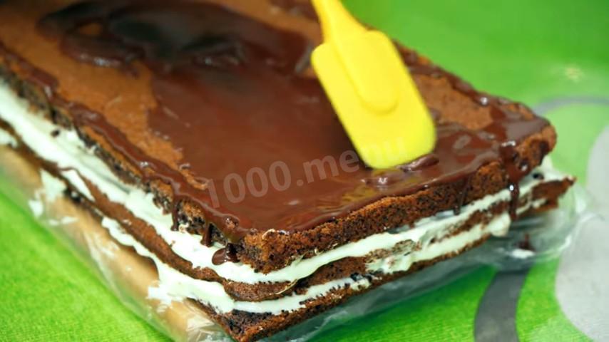 Шаг 29 приготовления Черёмуховый торт со сметанным кремом