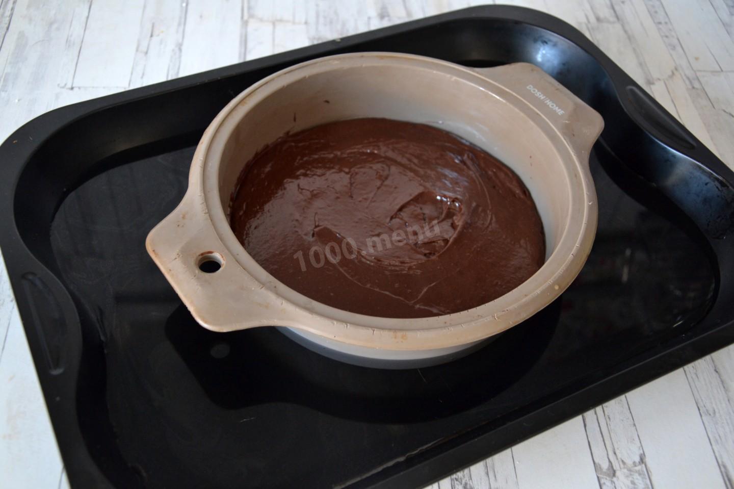 Шаг 10 приготовления Торт с муссом из белого шоколада