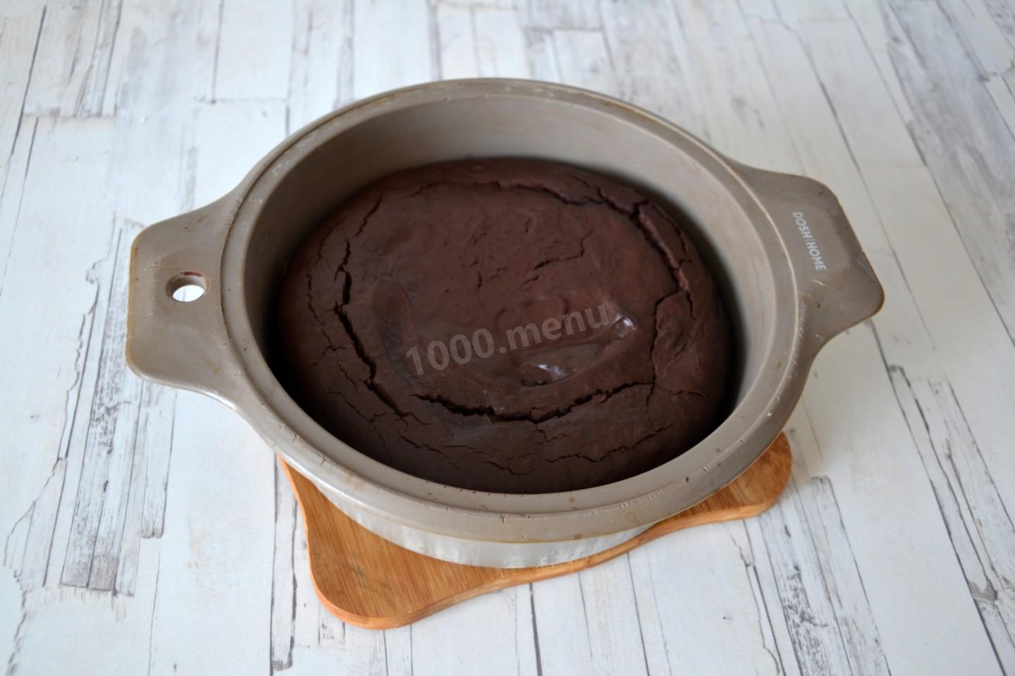 Шаг 11 приготовления Торт с муссом из белого шоколада