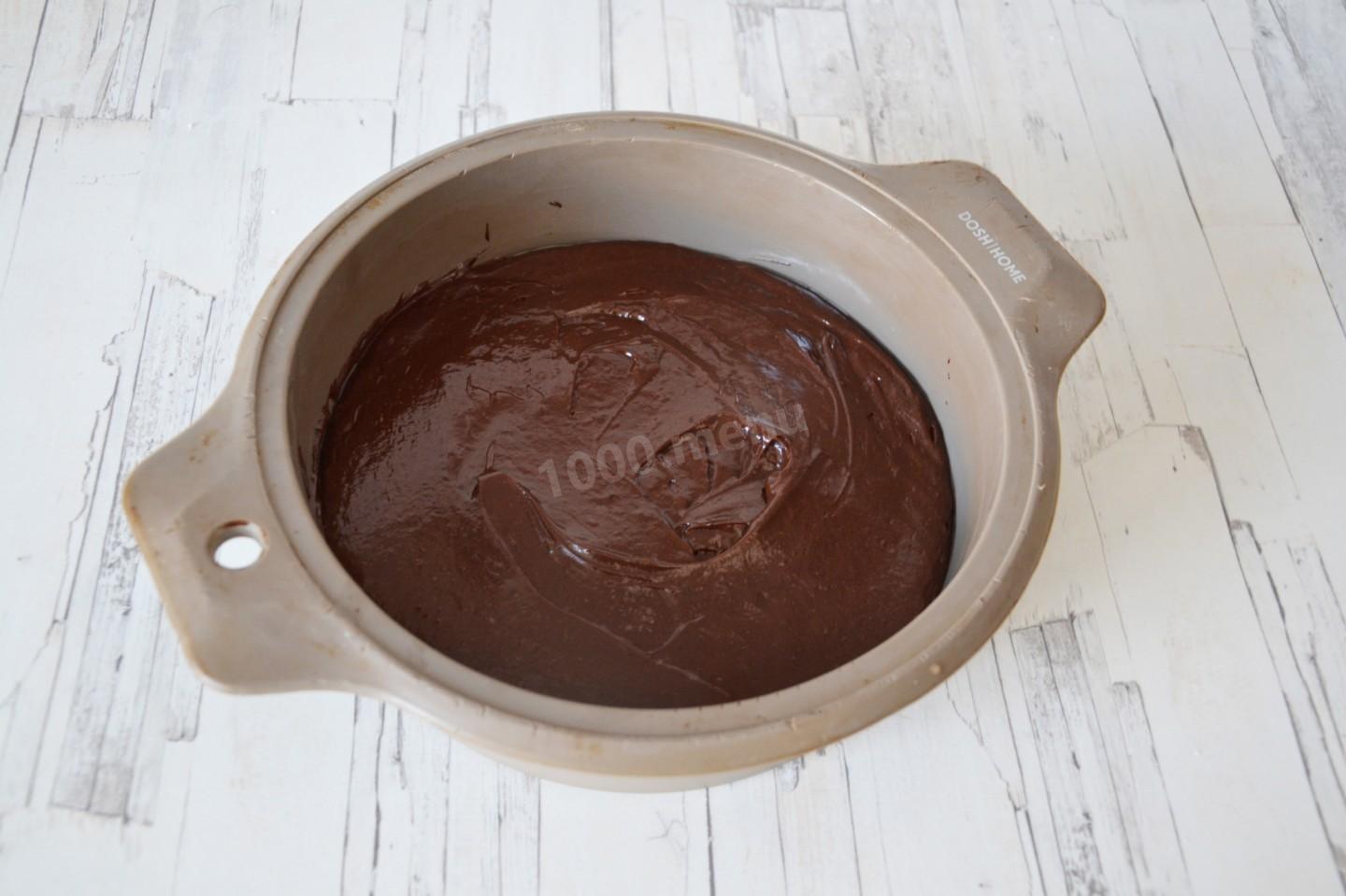 Шаг 9 приготовления Торт с муссом из белого шоколада