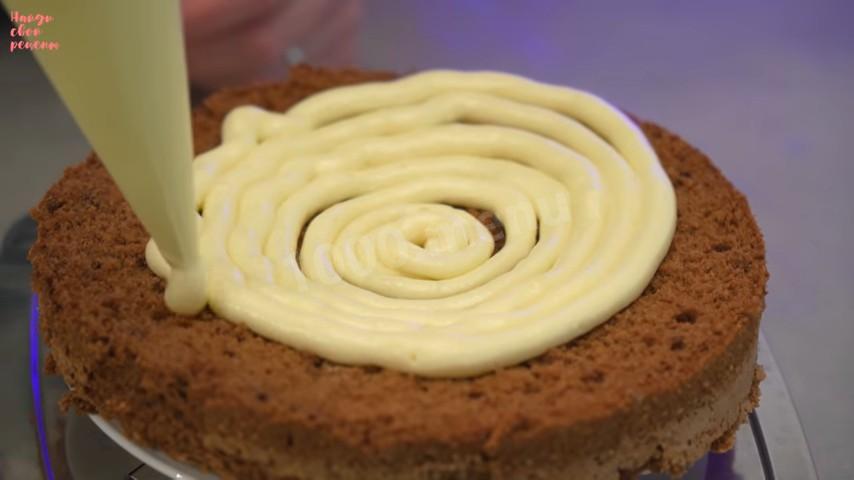 Шаг 15 приготовления Крем-пломбир для украшения выпечки и тортов