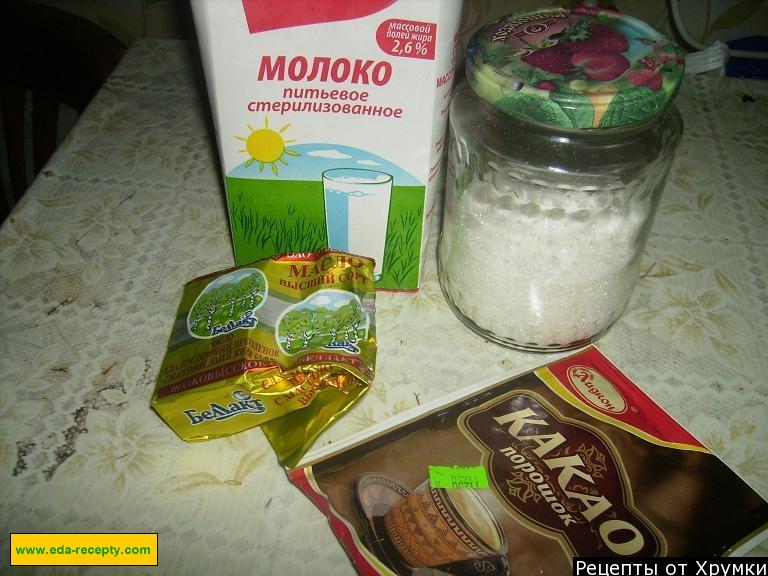 Шаг 1 приготовления Глазурь для торта на воде из какао