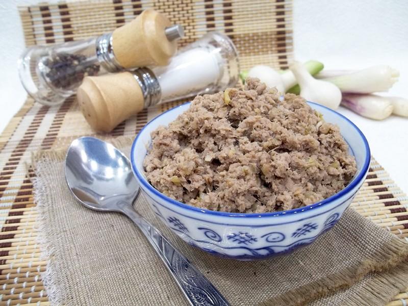 Обложка рецепта Мясная начинка блинная из свиинины
