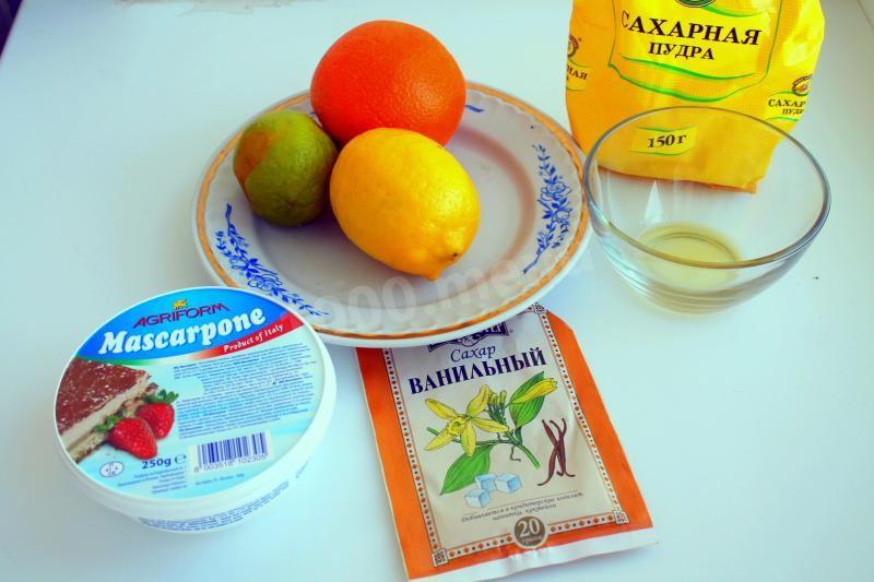 Шаг 1 приготовления Ванильный крем из маскарпоне