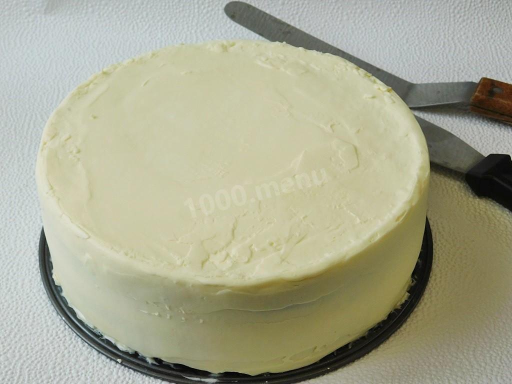 Шаг 6 приготовления Крем под мастику для торта