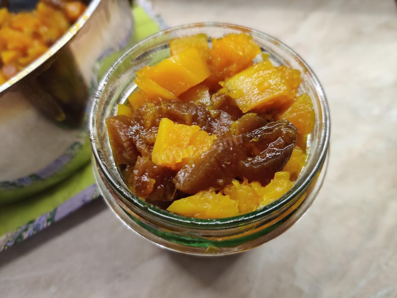 Шаг 12 приготовления Начинка для выпечки из тыквы и кураги на зиму