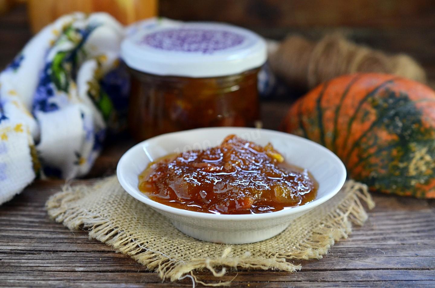 Шаг 10 приготовления Варенье из тыквы с курагой на зиму