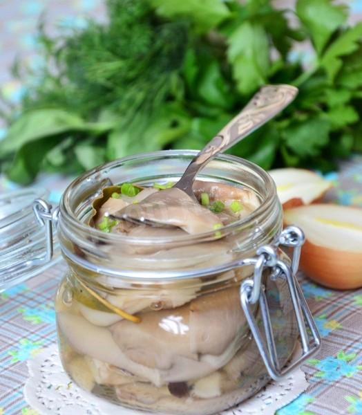 Шаг 7 приготовления Маринованные грибы вешенки на зиму - отличная закуска