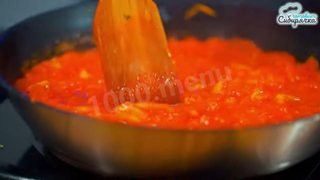 Шаг 16 приготовления Баклажанная икра с морковью и помидорами на зиму