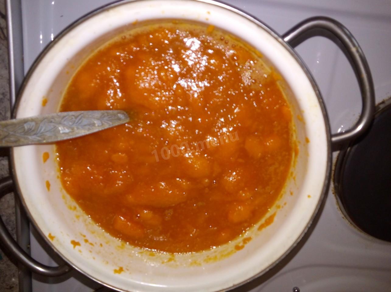 Шаг 6 приготовления Морковное повидло