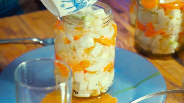 Шаг 14 приготовления Маринованные хрустящие кабачки с морковью на зиму