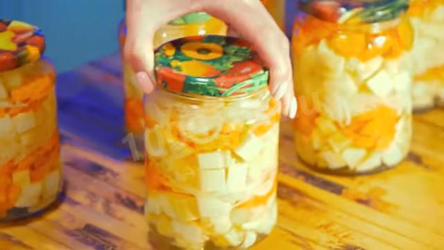 Шаг 18 приготовления Маринованные хрустящие кабачки с морковью на зиму