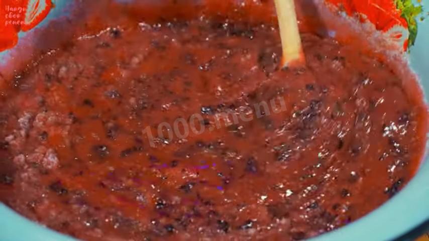 Шаг 7 приготовления Чёрная смородина перетертая с сахаром без термообработки