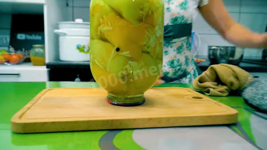 Шаг 15 приготовления Фаршированный болгарский перец с капустой на зиму