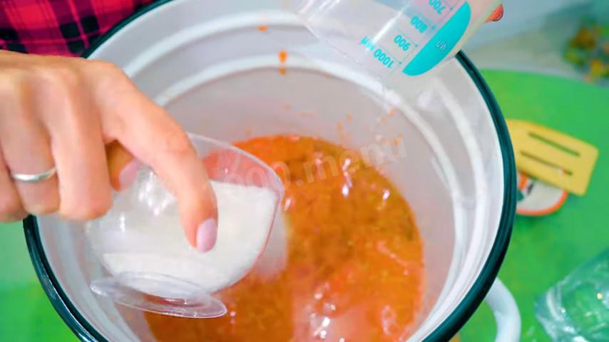 Шаг 5 приготовления Закуска на зиму из баклажанов с фасолью и болгарским перцем