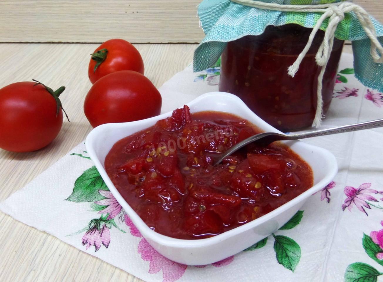 Шаг 8 приготовления Помидорное варенье с лимонами на зиму