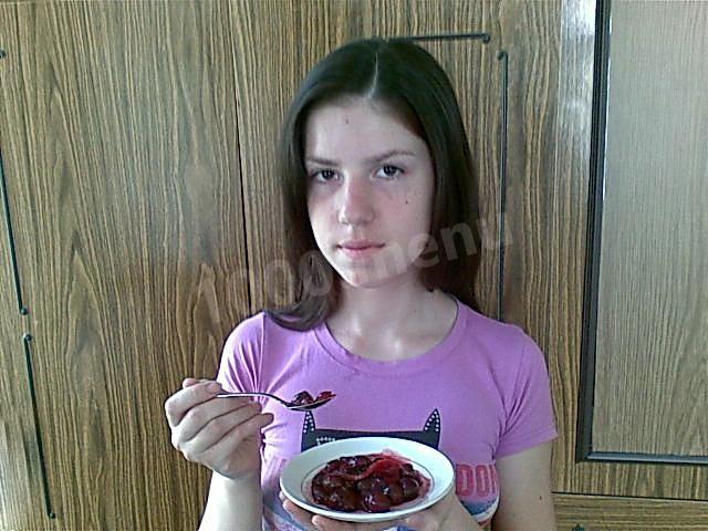 Шаг 9 приготовления Черешневое варенье с дольками лимона на зиму