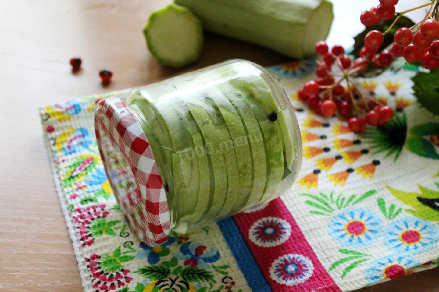 Шаг 10 приготовления Маринованные кабачки дольками на зиму