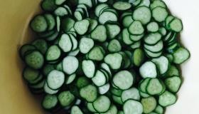 Шаг 1 приготовления Огурцы по-норвежски на зиму