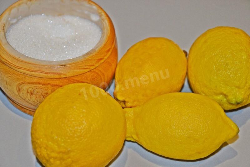 Шаг 1 приготовления Перетертые с сахаром лимоны