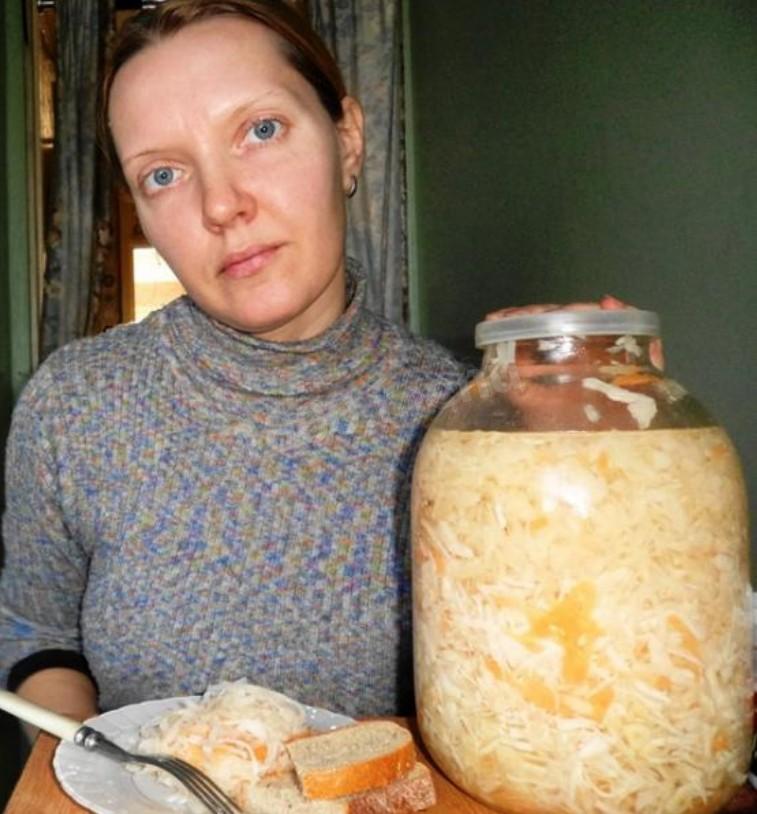 Шаг 8 приготовления Быстрая заливная капуста на зиму