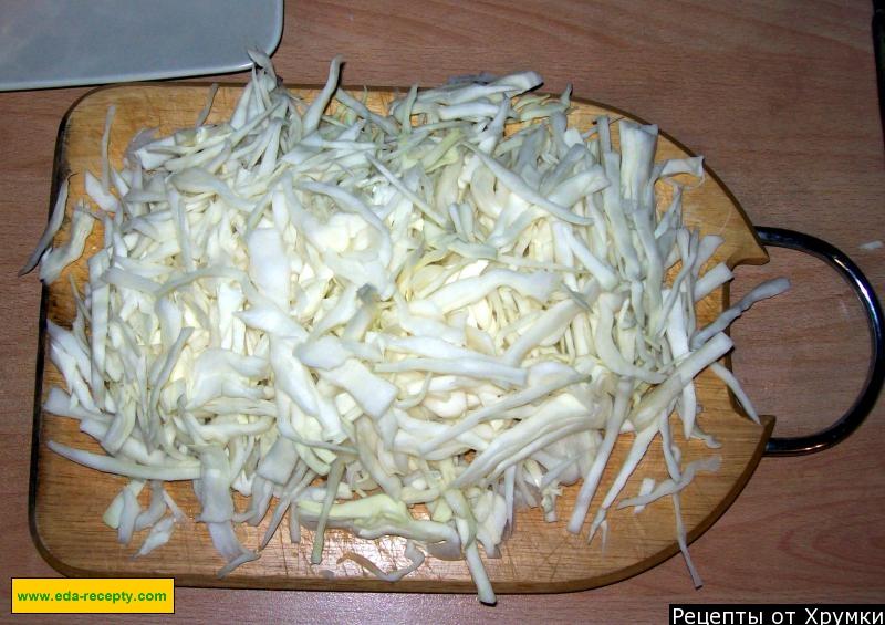 Шаг 2 приготовления Капуста квашеная сладкая на зиму