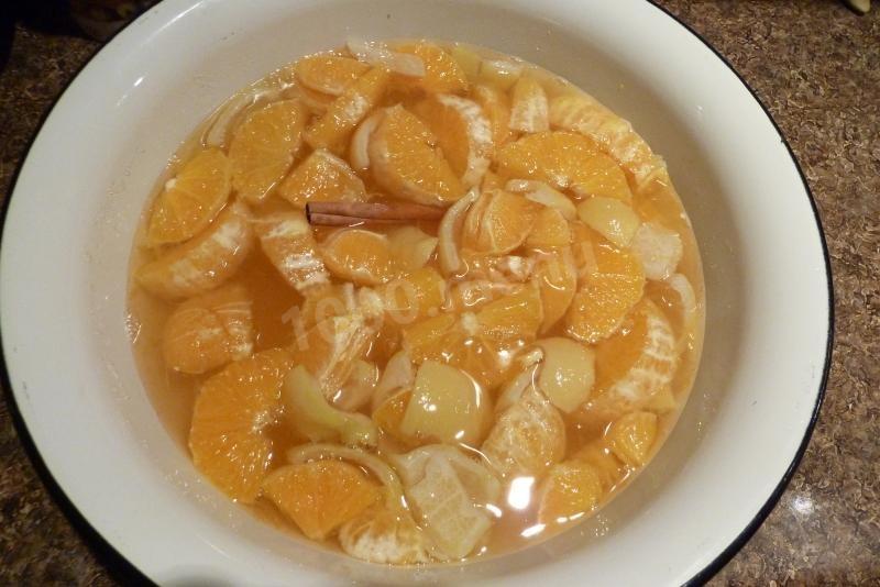 Шаг 5 приготовления Джем из апельсинов и лимонов с корицей