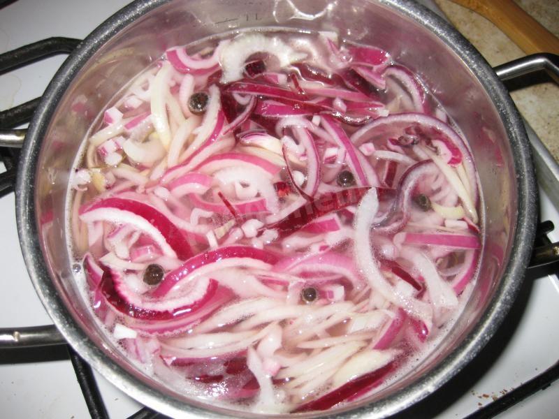 Шаг 10 приготовления Маринованный лук с медом к шашлыку и мясу