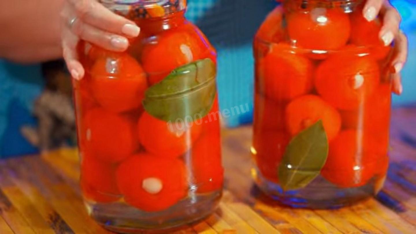 Шаг 12 приготовления Маринованные помидоры с чесноком на зиму