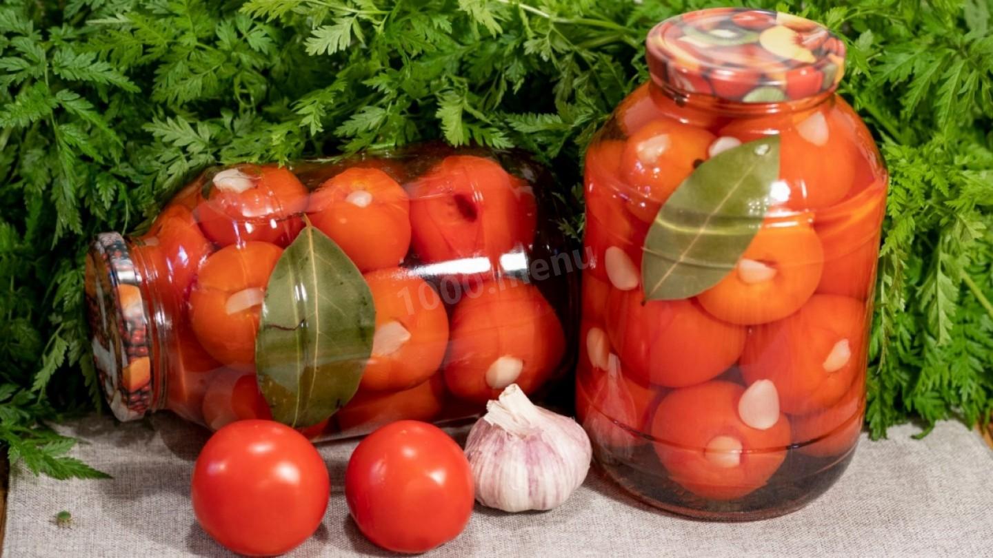 Шаг 13 приготовления Маринованные помидоры с чесноком на зиму