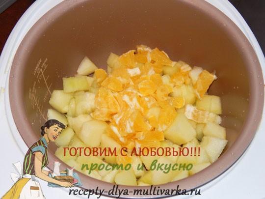 Шаг 5 приготовления Варенье дыни апельсины в мультиварке
