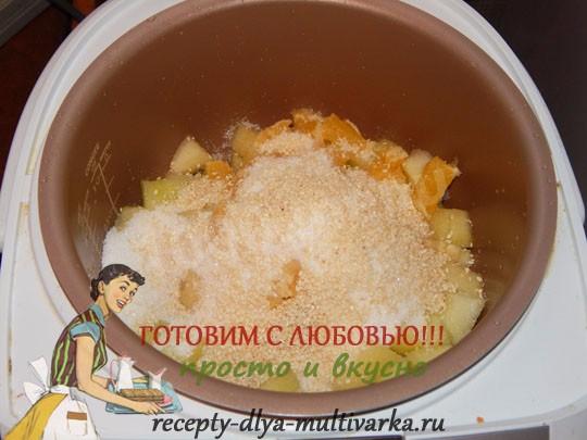 Шаг 6 приготовления Варенье дыни апельсины в мультиварке