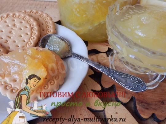 Шаг 9 приготовления Варенье дыни апельсины в мультиварке