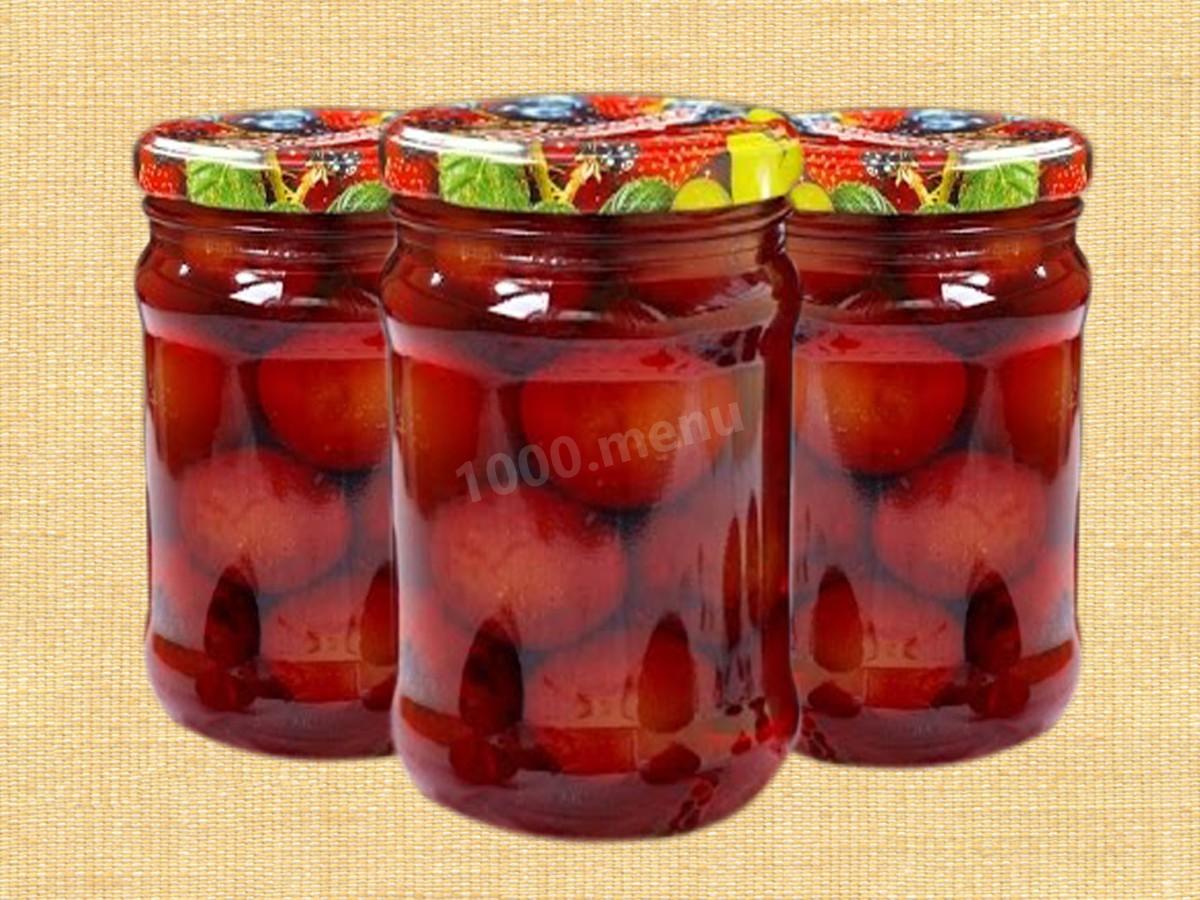 Обложка рецепта Маринованные сливы на зиму к мясу