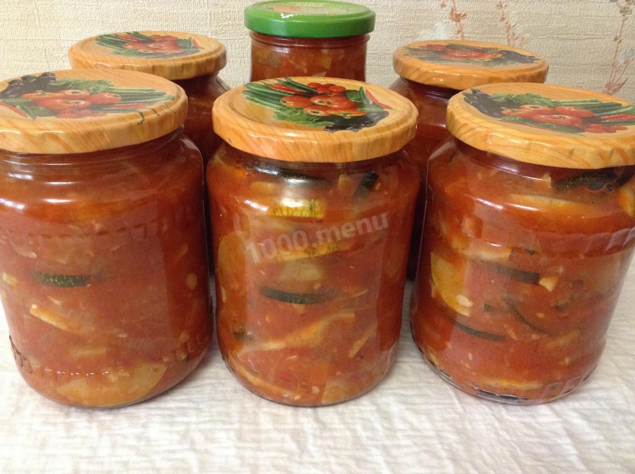 Шаг 9 приготовления Лечо с кабачками и кетчупом на зиму