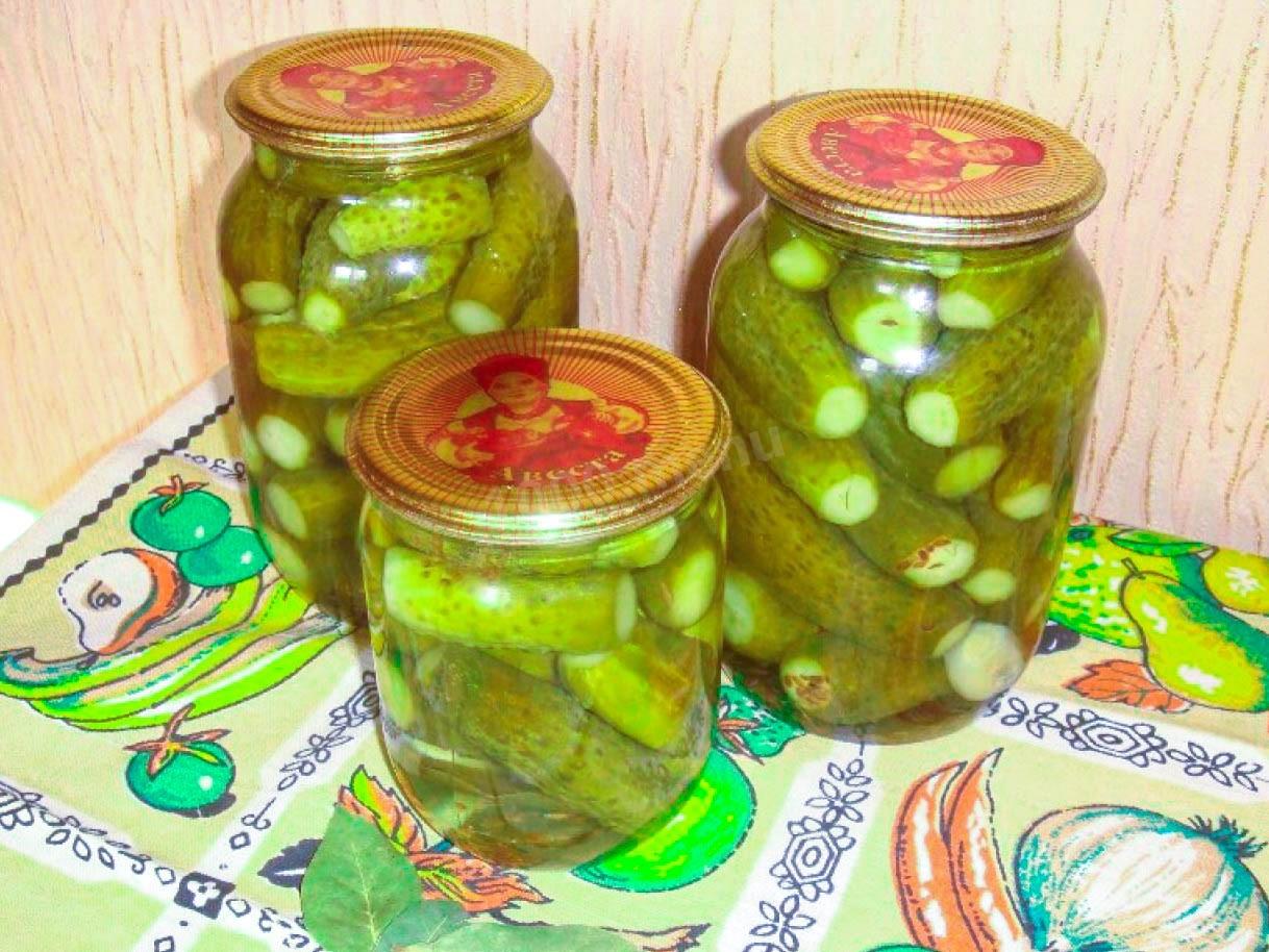 Обложка рецепта Огурцы корнишоны маринованные на зиму