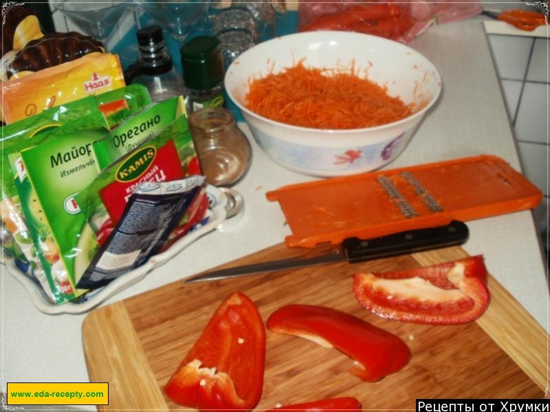 Шаг 2 приготовления Пикантная морковь по-корейски