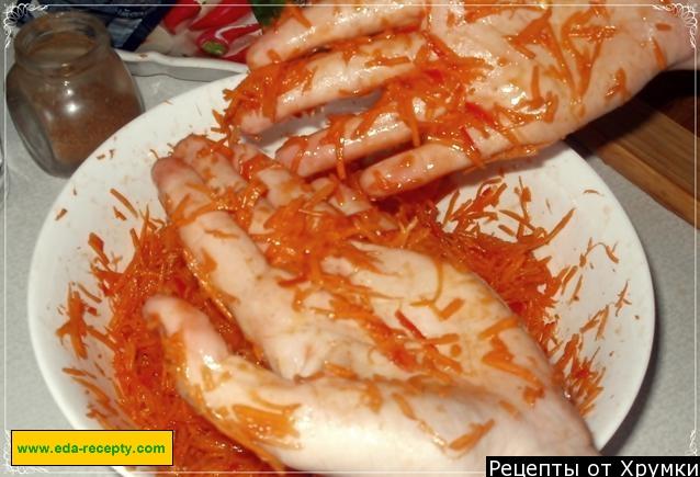 Шаг 6 приготовления Пикантная морковь по-корейски