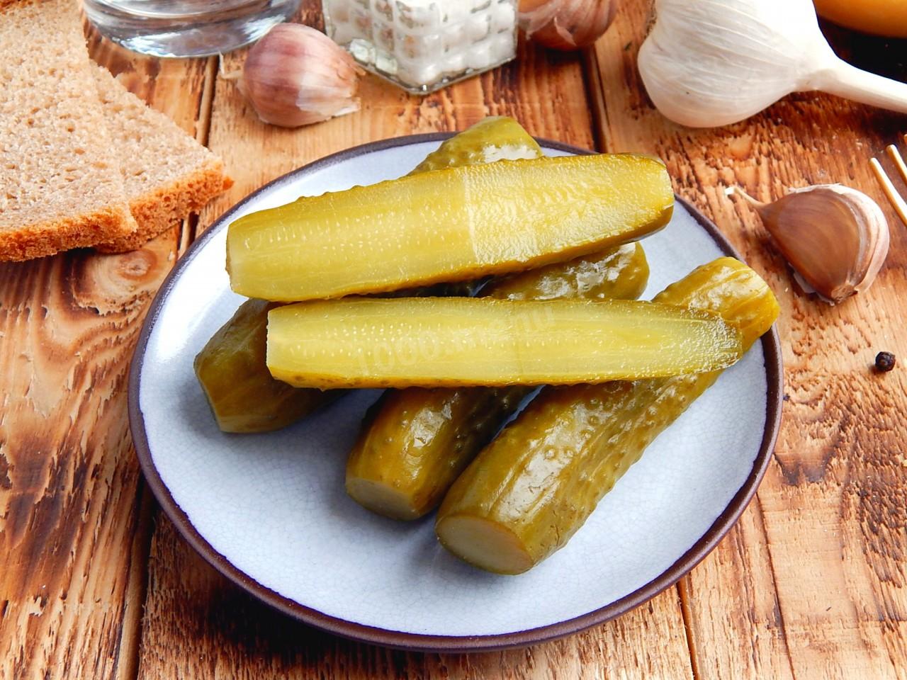 Шаг 10 приготовления Огурцы маринованные сладкие на зиму