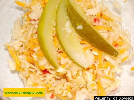 Обложка рецепта Салат Медовый из капусты с морковью и уксусом