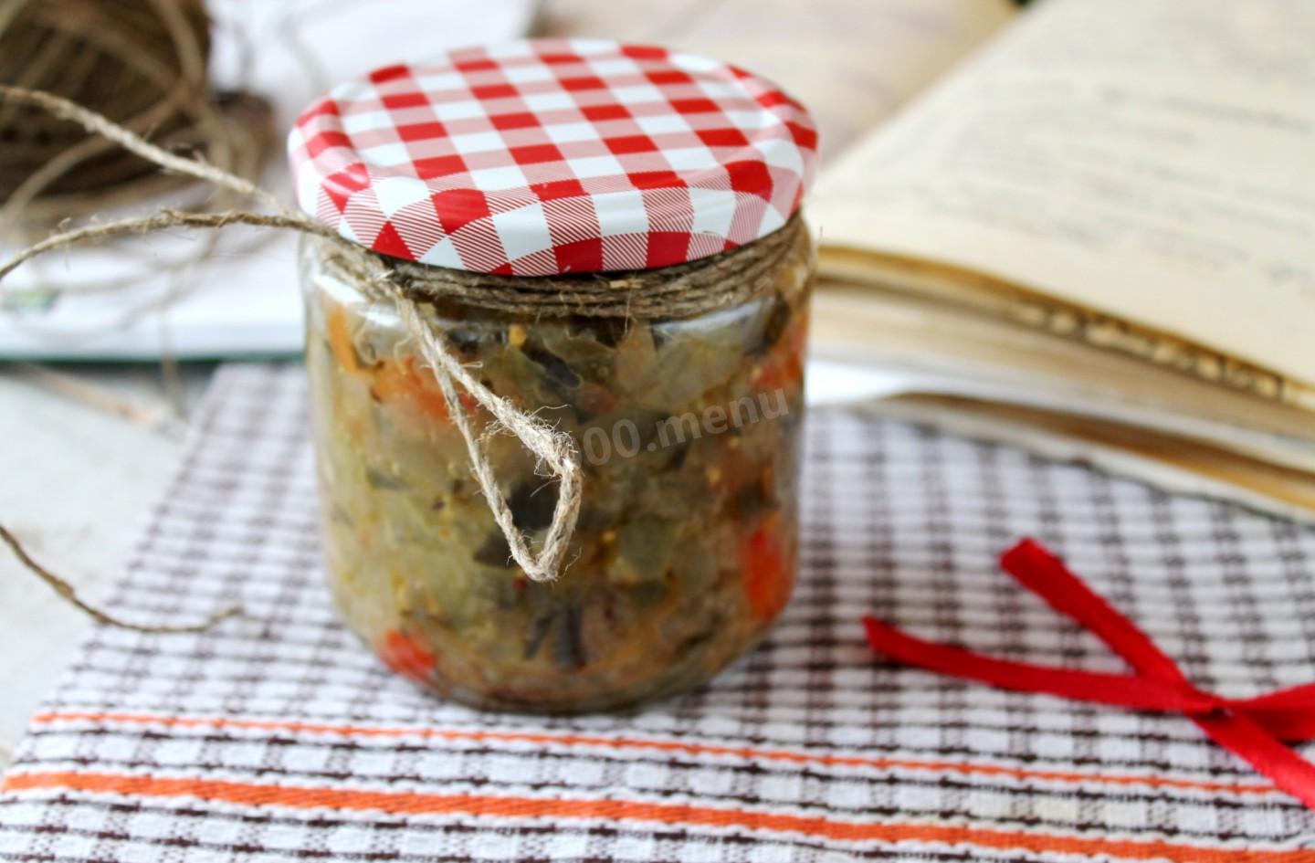 Шаг 9 приготовления Соус релиш с огурцами на зиму