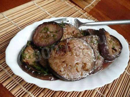 Обложка рецепта Баклажаны, маринованные в вине