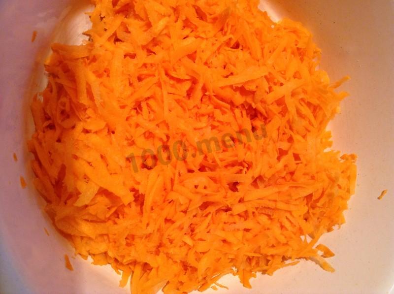 Шаг 2 приготовления Салат из белой фасоли моркови баклажанов на зиму
