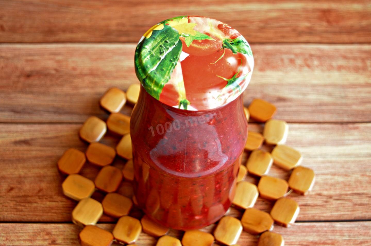 Шаг 10 приготовления Соус из крыжовника к мясу на зиму домашний