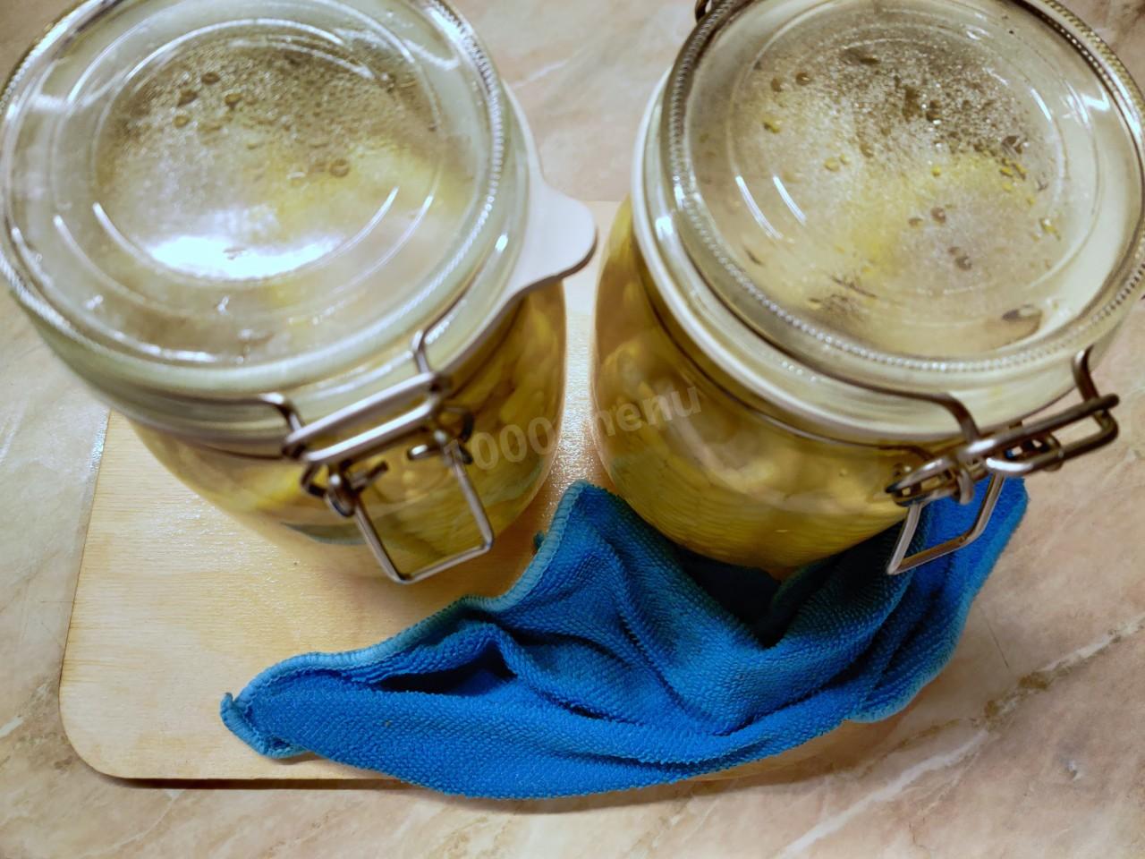 Шаг 11 приготовления Кукуруза на зиму в початках консервированная
