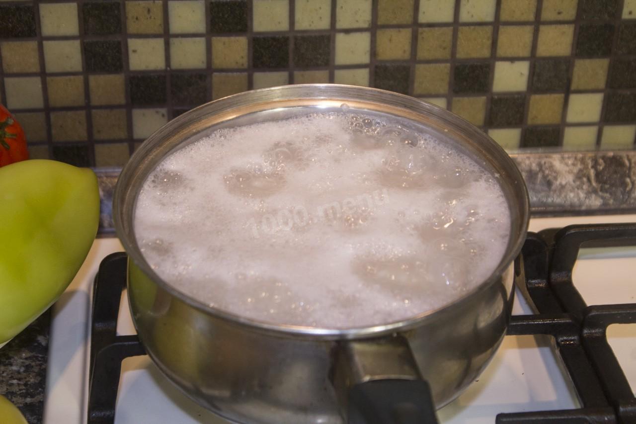 Шаг 2 приготовления Салат на зиму с рисом и овощами