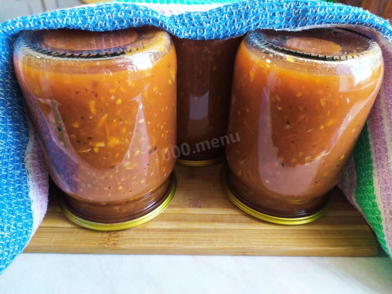 Шаг 10 приготовления Хреновина классическая на зиму с варкой