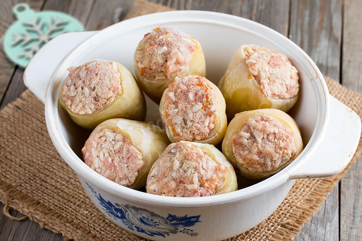 Обложка рецепта Фаршированные перцы с рисом на зиму