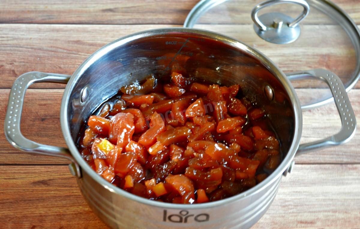 Шаг 8 приготовления Варенье из яблок дольками с лимоном